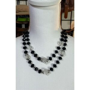 Vintage Crown Trifari Beaded Double Strand Necklace Grandma Core